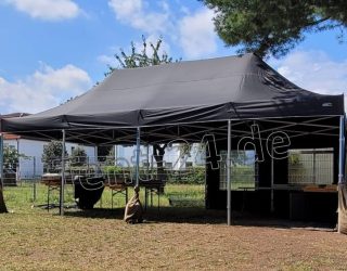 Flextent 4 x 8 m schwarz